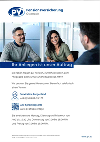 Infoschreiben Pensionsversicherung Österreich